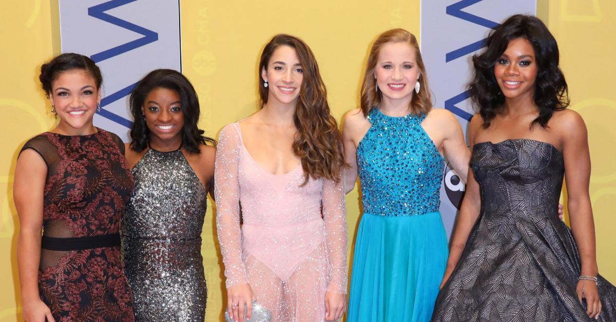Image of Laurie Hernandez, Aly Raisman, Simone Biles, Gabby Douglas and Madison Kocian took home a team gold medal during the 2016 Olympics.
