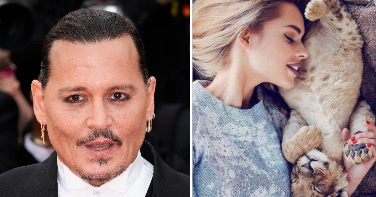 Composite photo of Jonny Depp and Jess Bordiu