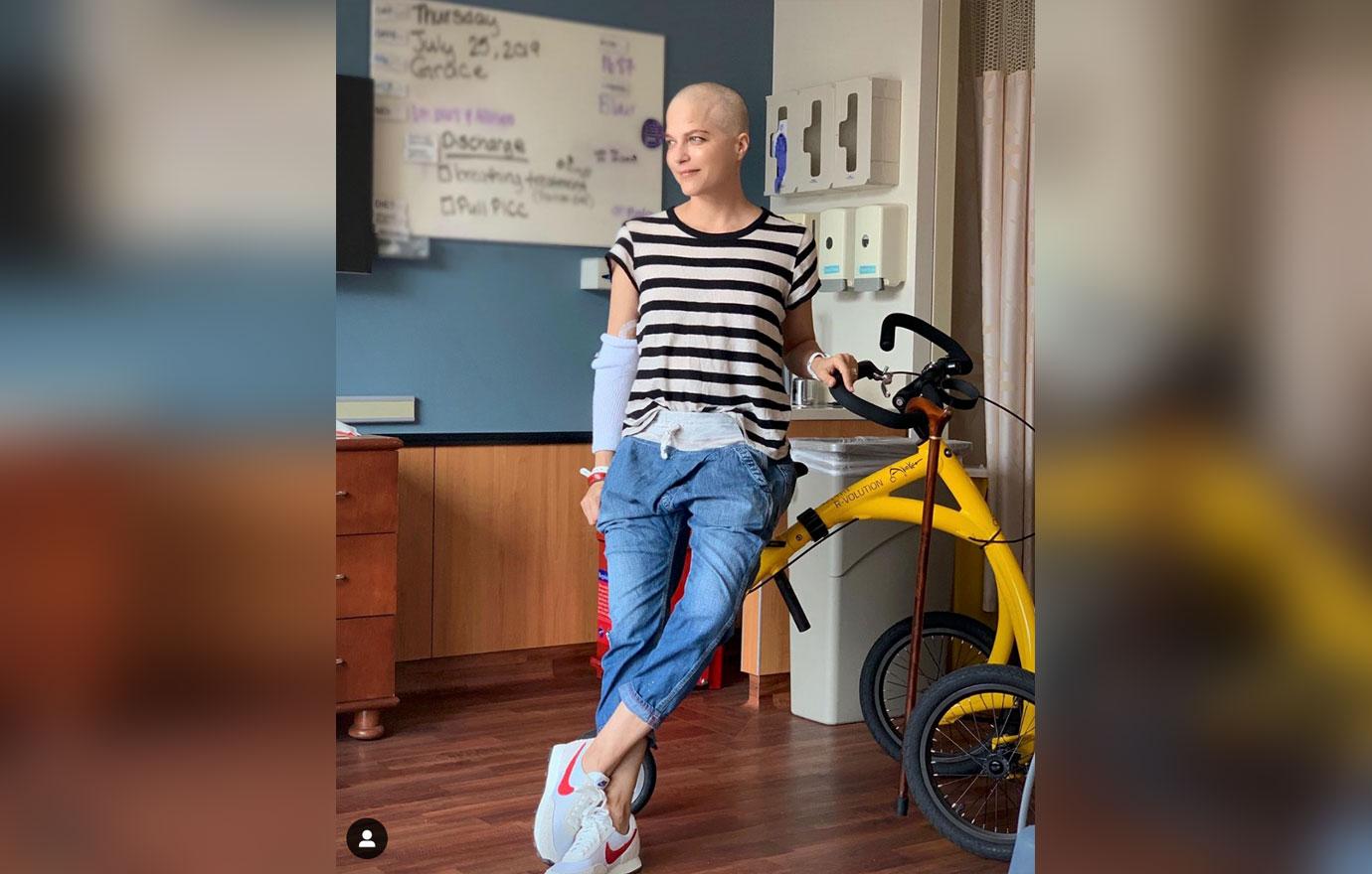 Selma Blair Shaved Head MS Treatment