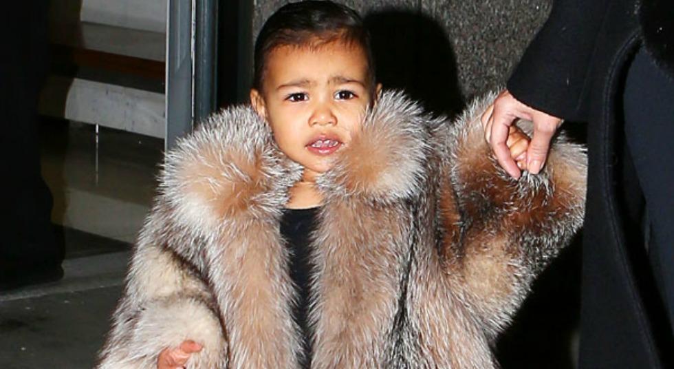 Kim Kardashian’s Daughter North West Rocks Fabulous Fur Coat In New ...