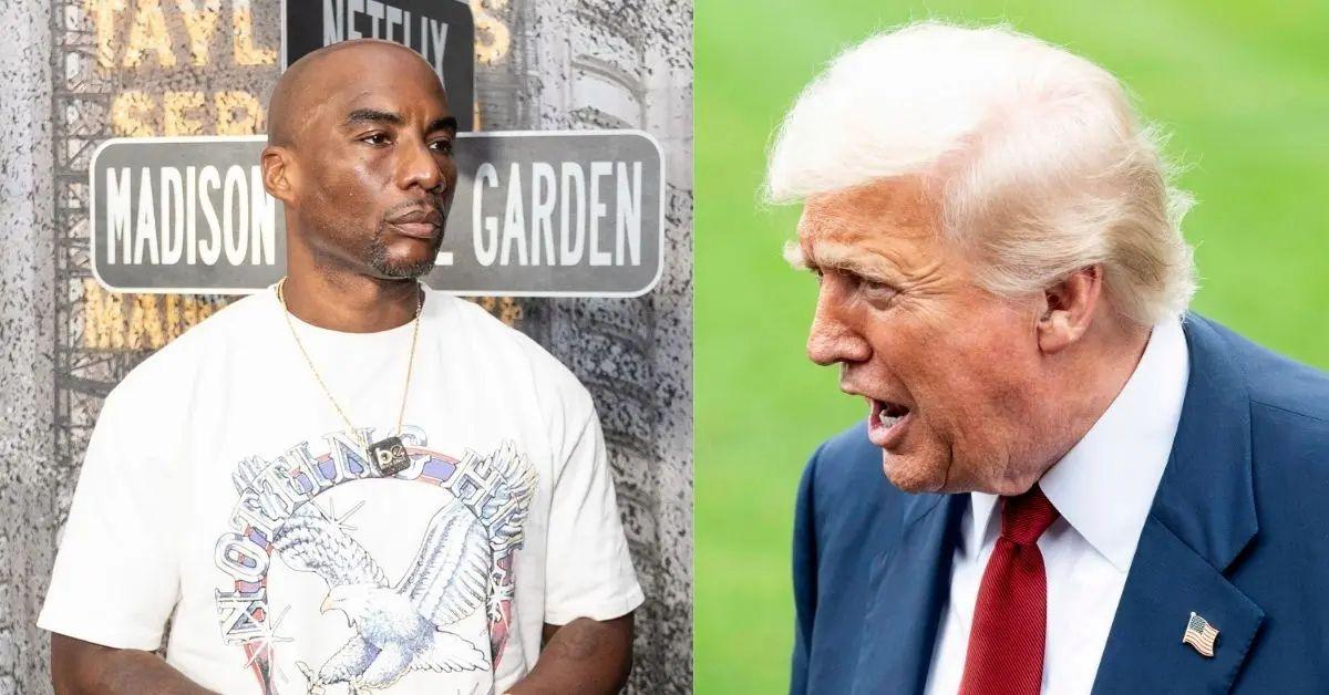 Photo of Charlamagne tha God and Donald Trump