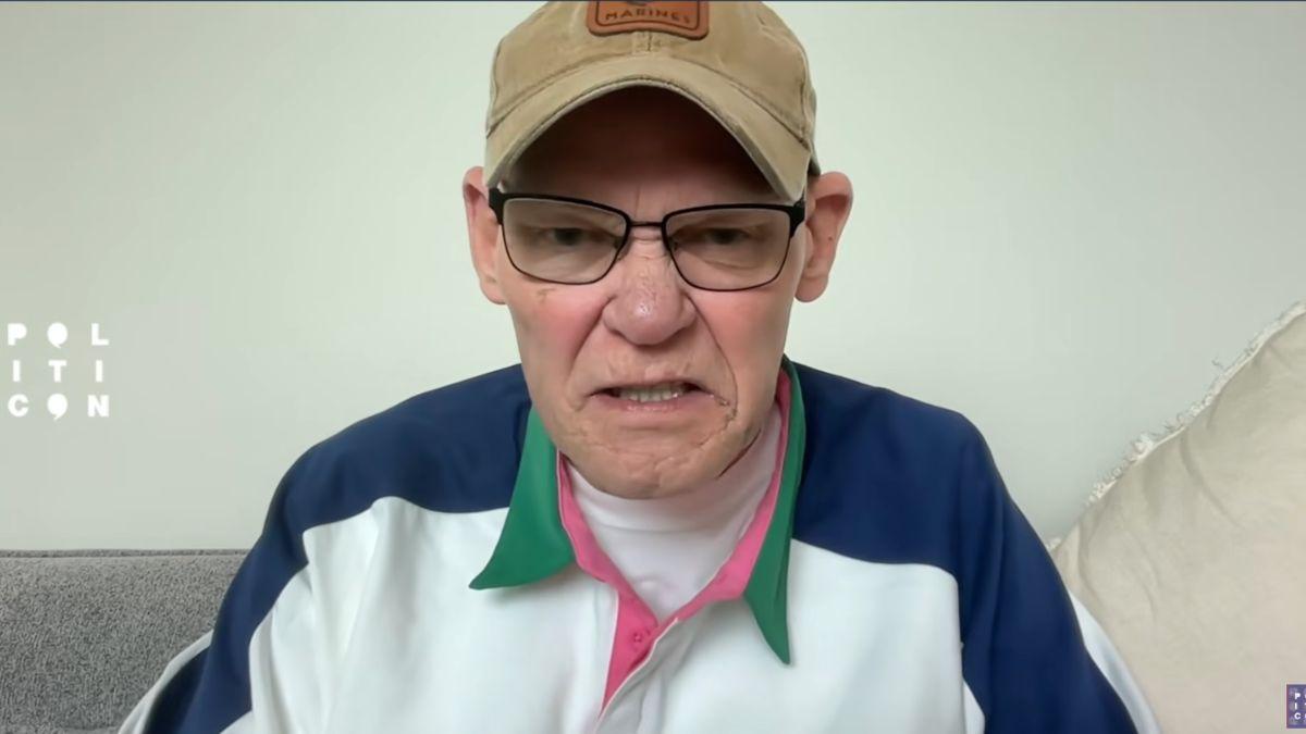 image of James Carville called Donald Trump a 'fat' and 'stupid.'
