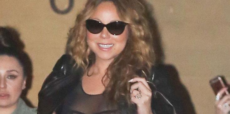 Mariah carey sheer top bra skinny nobu hr