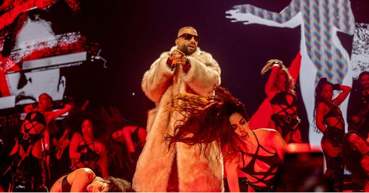 image of Maluma welcomed his daughter, Paris, in March. 