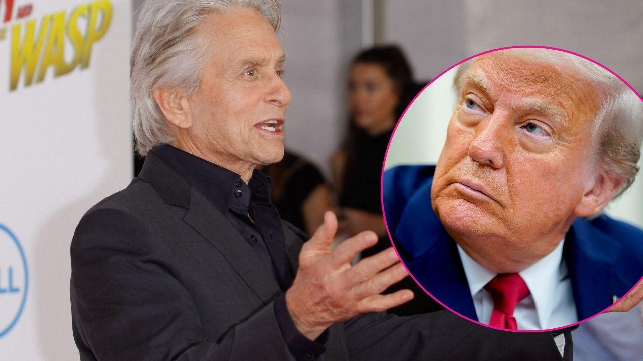 Michael Douglas and Donald Trump