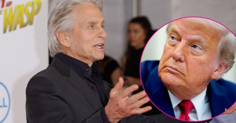 Michael Douglas and Donald Trump
