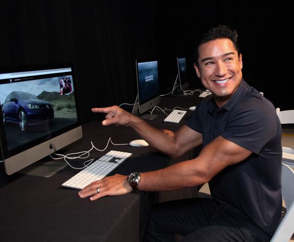 Mario Lopez checks out Volkswagen&#8217;s new Unleash Your Rrrr site