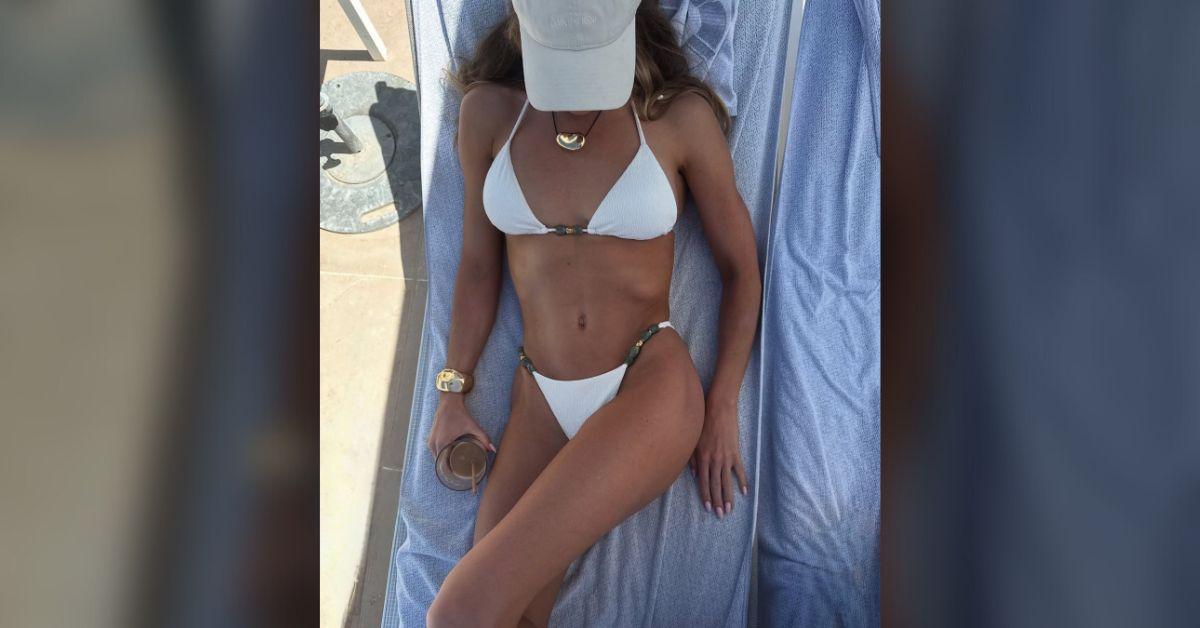 rosie huntington whiteley stuns white bikini vacationing france photos