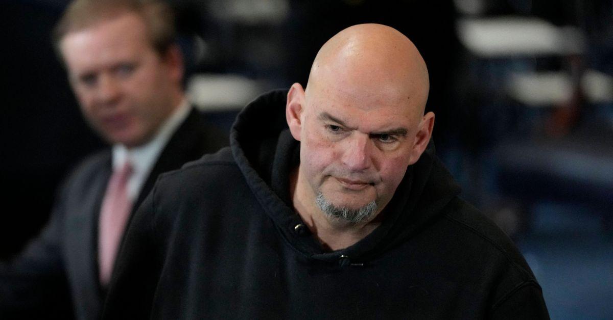 senator john fetterman arrived at donald trumps inauguration in a hoodie and shorts