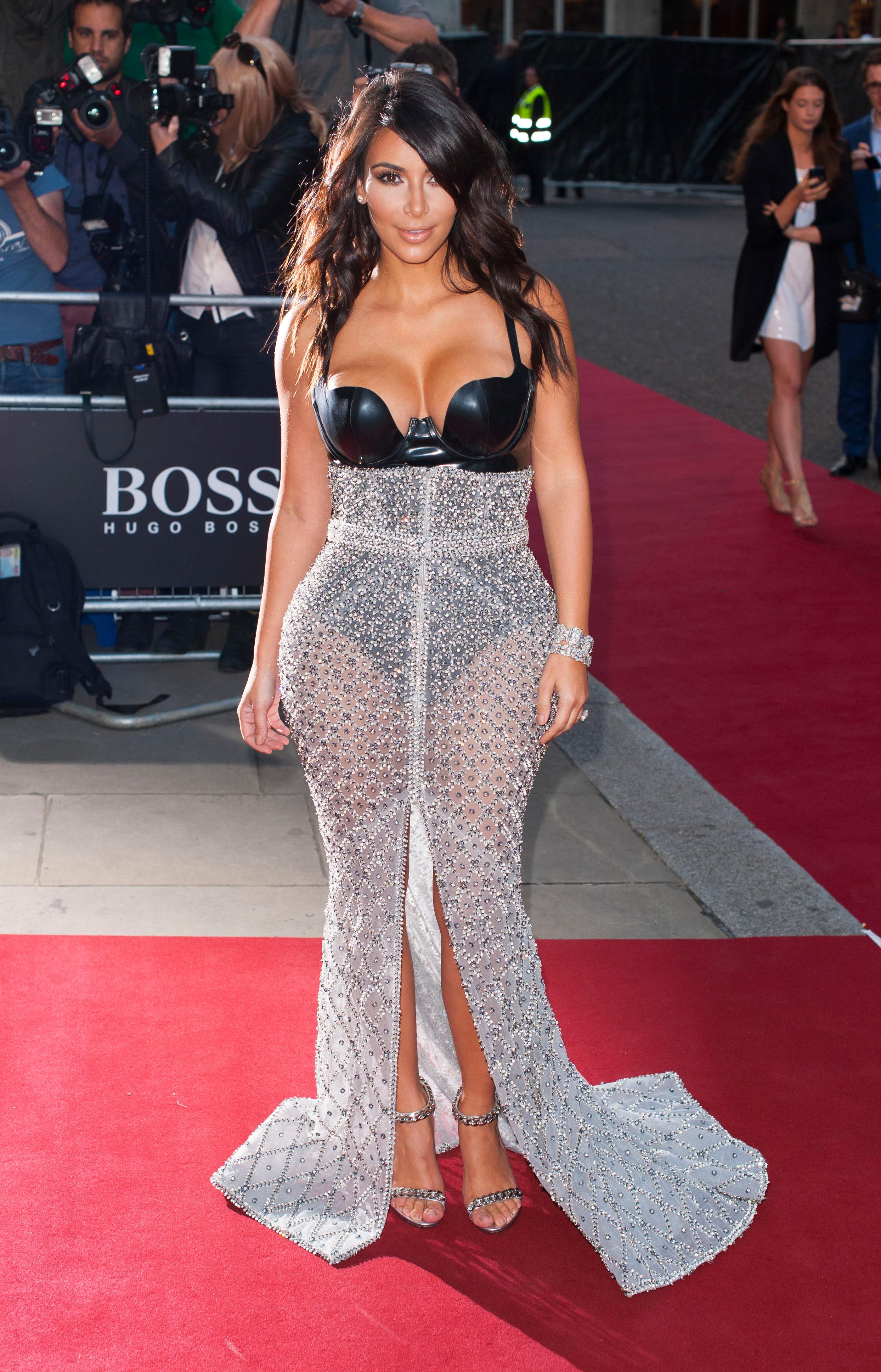 The Most Naked Dresses Of 2014 kim kardashian