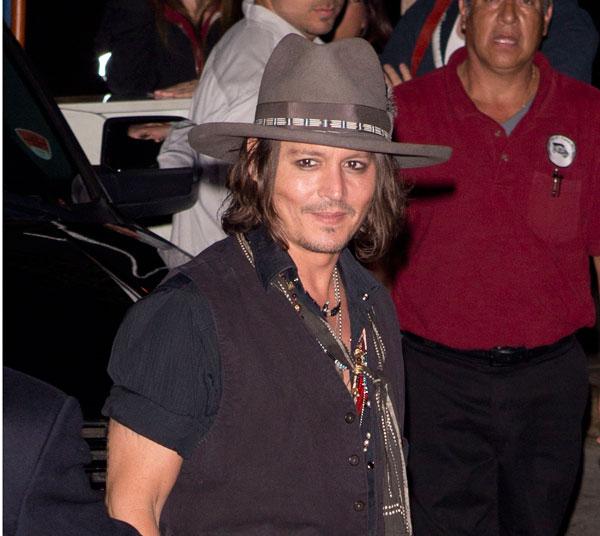 Johnny Depp Steps Out as a Single Man in Eyeliner in Hollywood