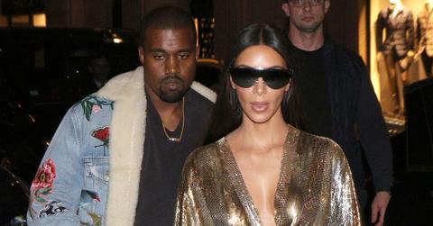 Exclusive… Kim & Kourtney Kardashian Dine In Paris With Kanye West