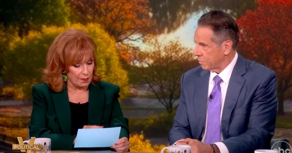 Photo of Joy Behar and Andrew Cuomo on 'The View'