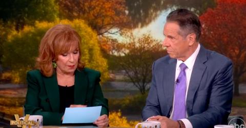 Photo of Joy Behar and Andrew Cuomo on 'The View'