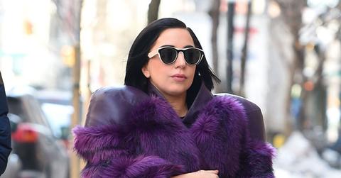 Lady Gaga visits her mother in NYC.