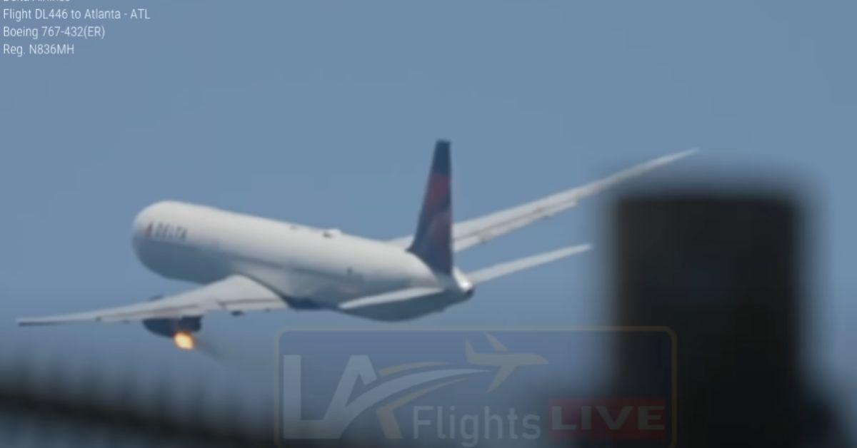 image of Delta flight 446 pictured above.