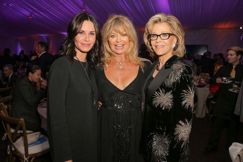 Courteney Cox, Jane Fonda, and Goldie Hawn at UCLA Institute of Sustainability Annual Gala