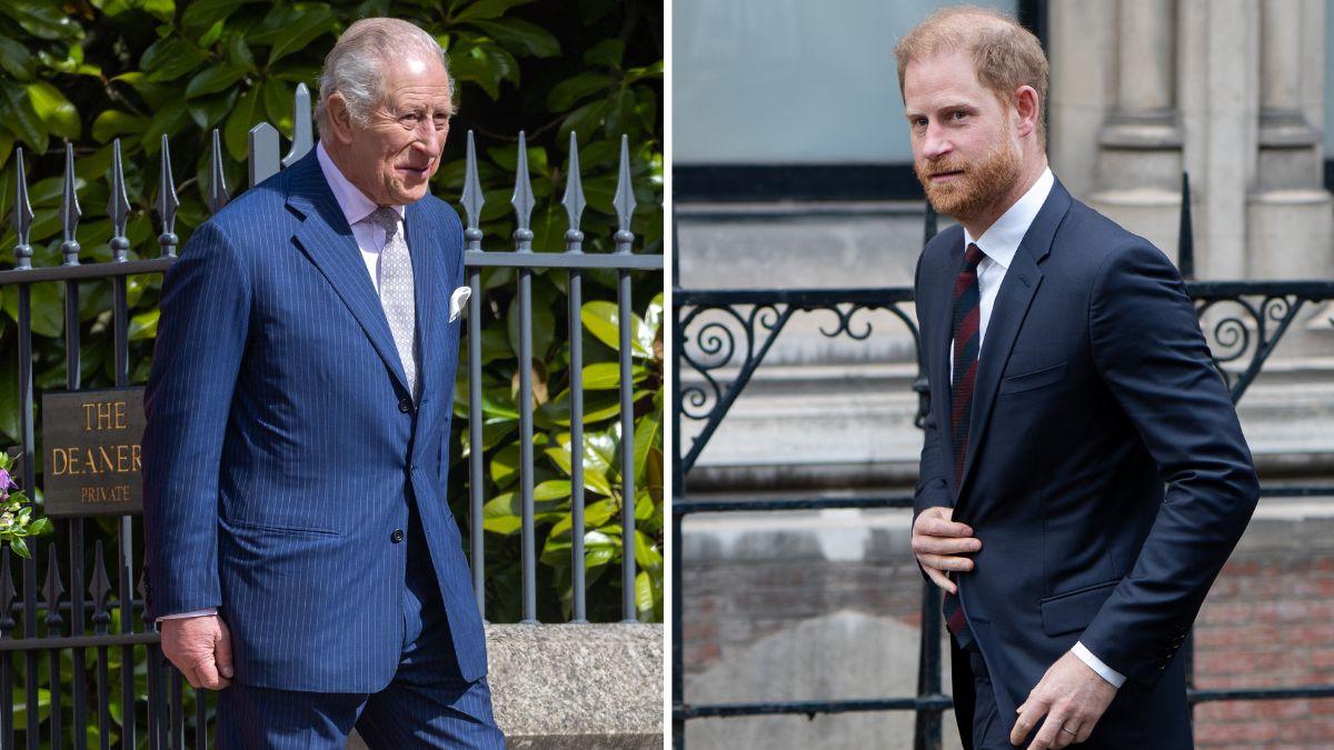 Image of Prince Harry addressed senior military and government figures.