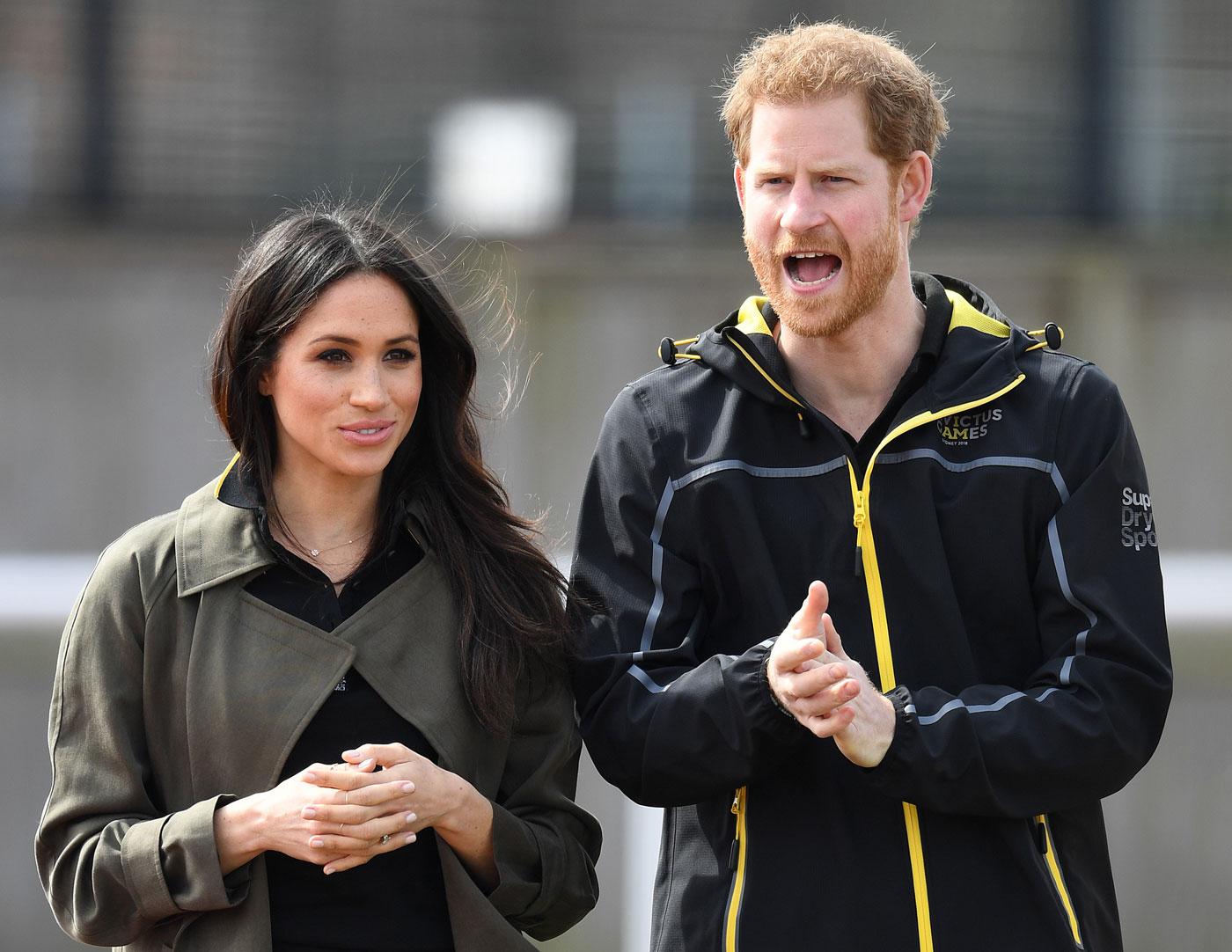 Prince Harry and Meghan Markle attend the Invictus team trials