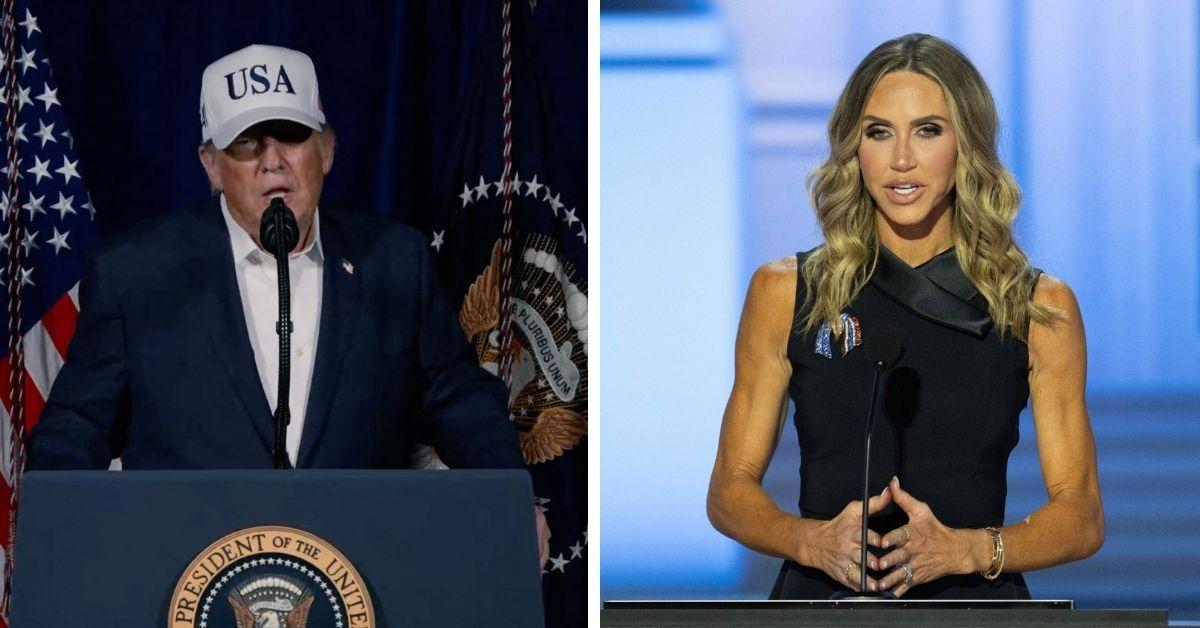 image of Lara Trump described Donald Trump reaction as proof of his determination.