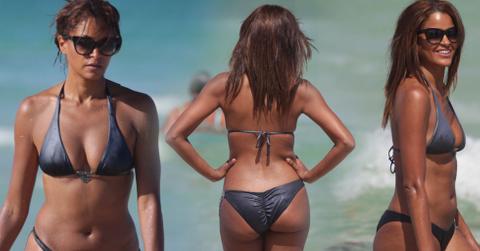 Claudia jordan boobs abs bikini miami getaway