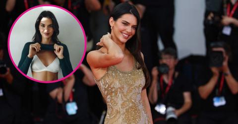 Image of Kendall Jenner modeled for Italian lingerie brand Intimissimi.