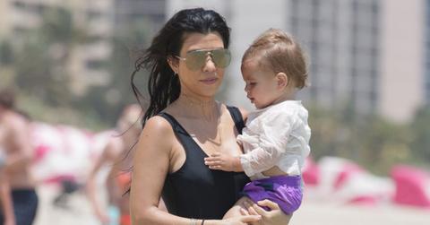Kourtney kardashian beach bikini body miami mason penelope reign