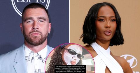 travis kelces ex kayla nicole hits back at body shamers