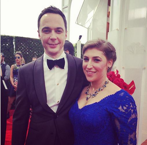 Jim Parsons Mayim Bialik Instagram