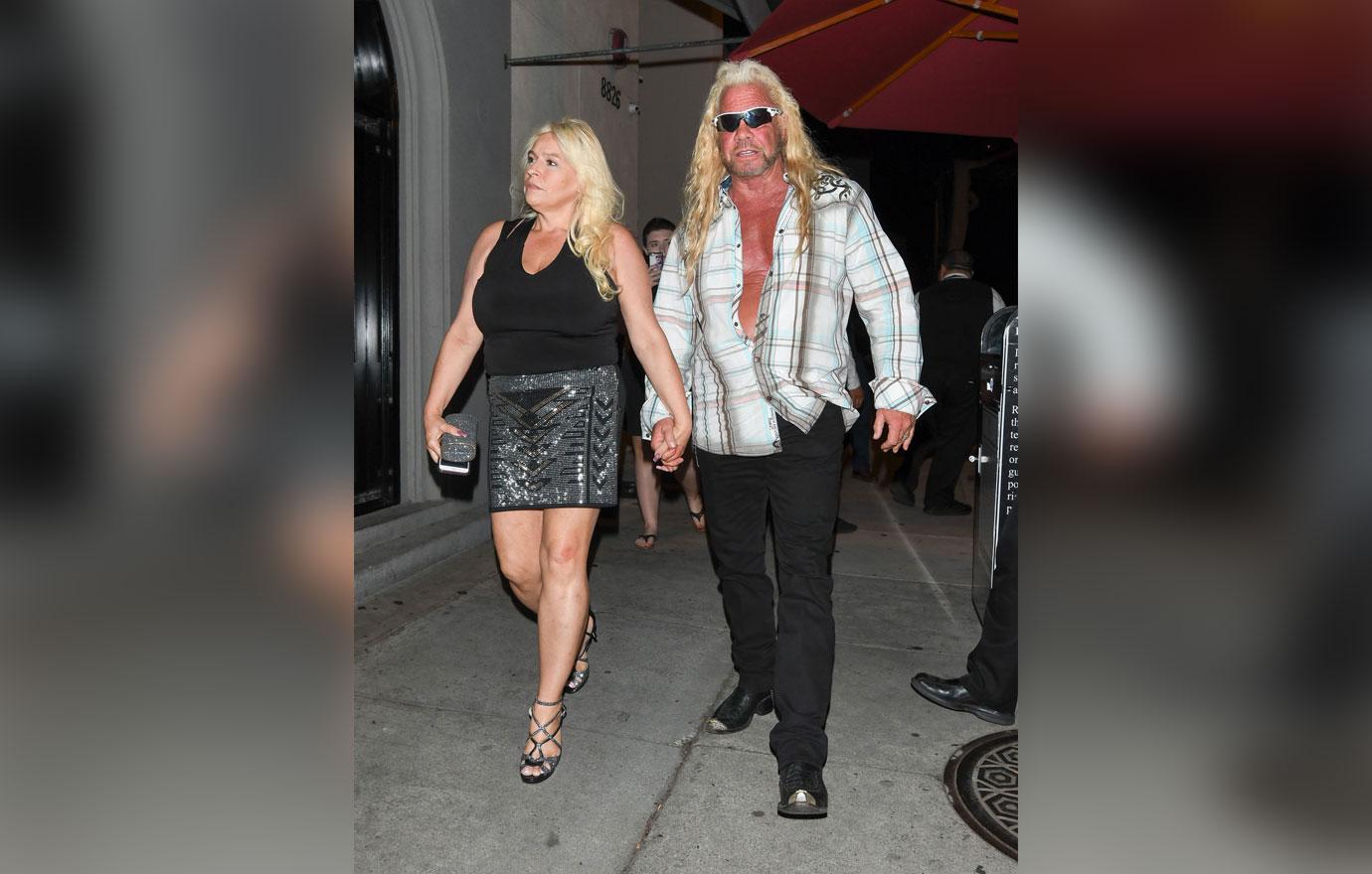 Duane 'Dog' Chapman And Wife Beth Chapman Holding Hands