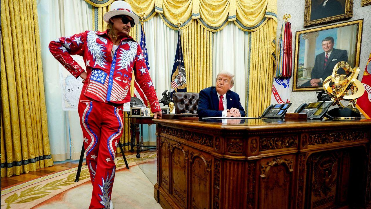 Image of Kid rock and donald trump