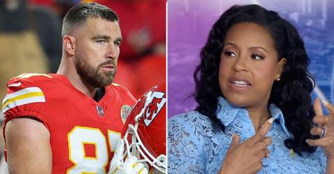 Photo of Travis Kelce and Sheinelle Jones