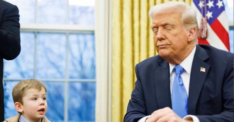 Photo of Donald Trump and X Æ A-Xii