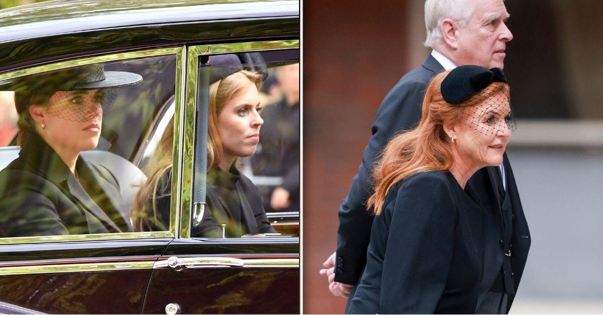 image of Princesses Beatrice and Eugenie are facing fresh calls of losing their royal titles following their dad's scandals. 