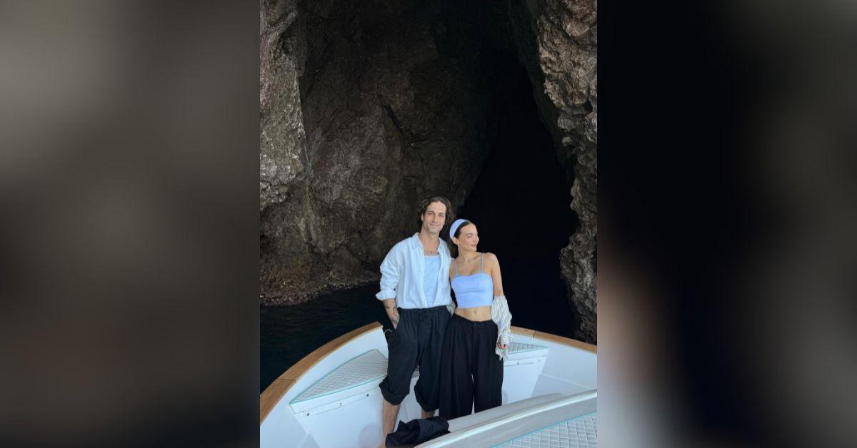 image of The couple shared moments from their tropical getaway.