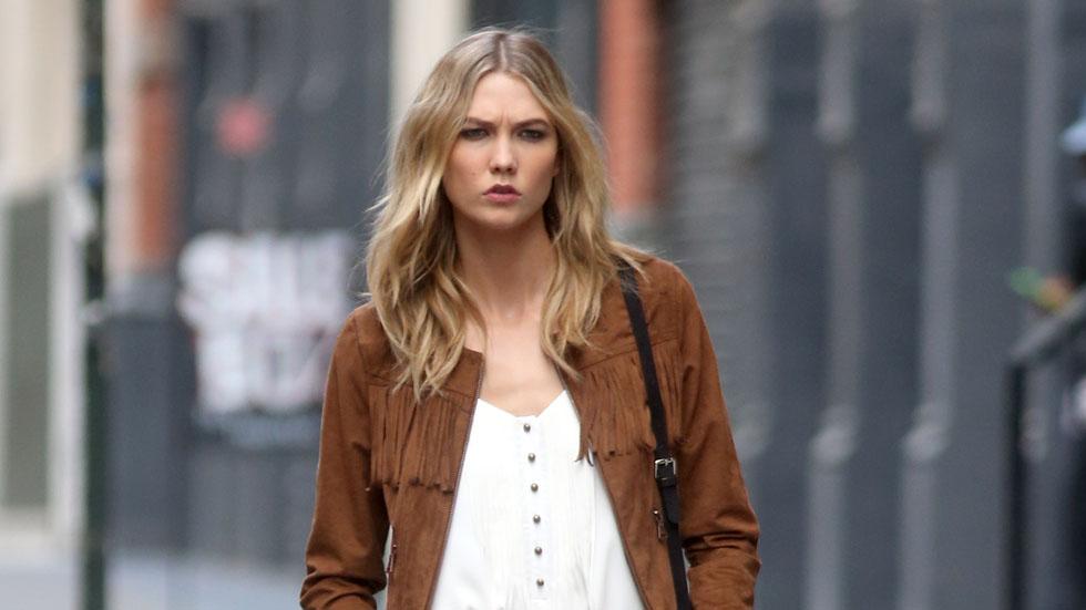 Karlie Kloss seen on a photo shoot in New York, NYC