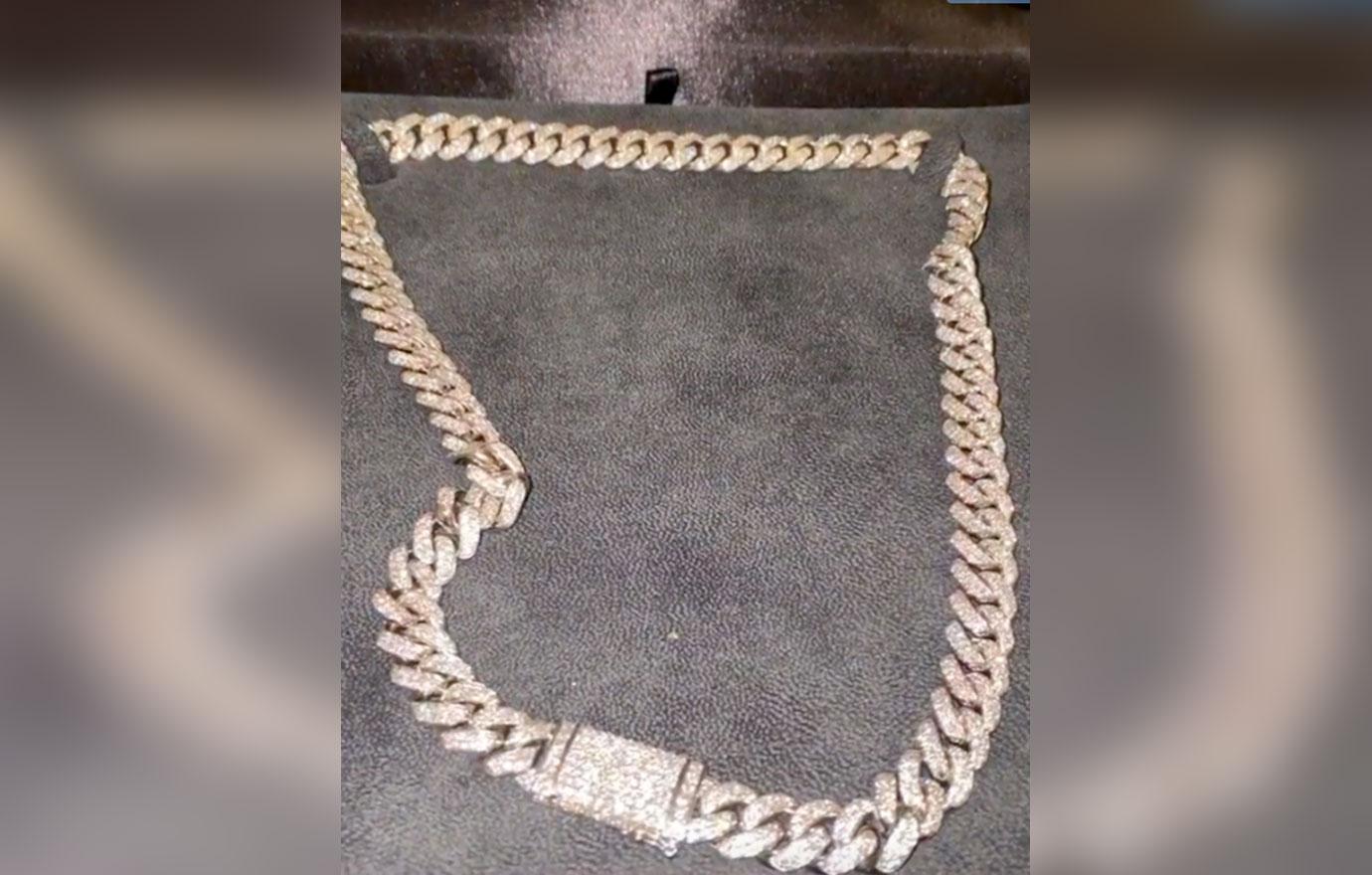 Larsa Pippen Diamond Chain Kim Kardashian Birthday Gift