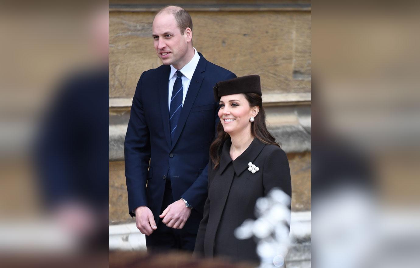 Members of the Royal Family attend the Easter service at St George&#8217;s Chapel