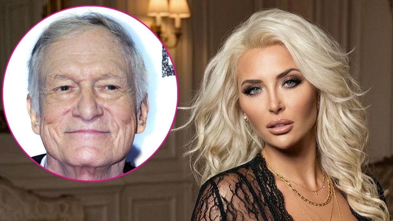 Composite photo of Hugh Hefner and Kristina Shannon.