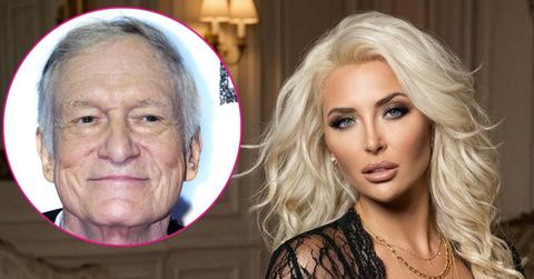 Composite photo of Hugh Hefner and Kristina Shannon.