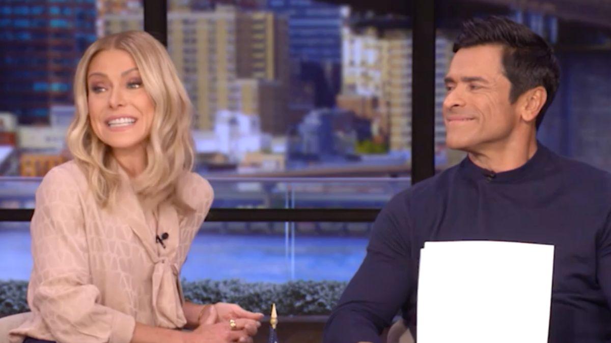 Image of Kelly Ripa had questions after learning about how snails reproduce.