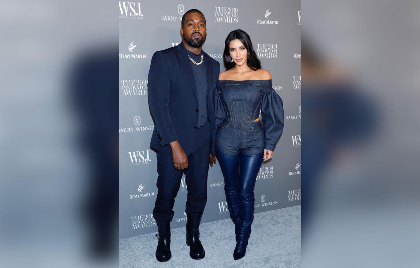 Kim Kardashian And Kanye West On Red Carpet