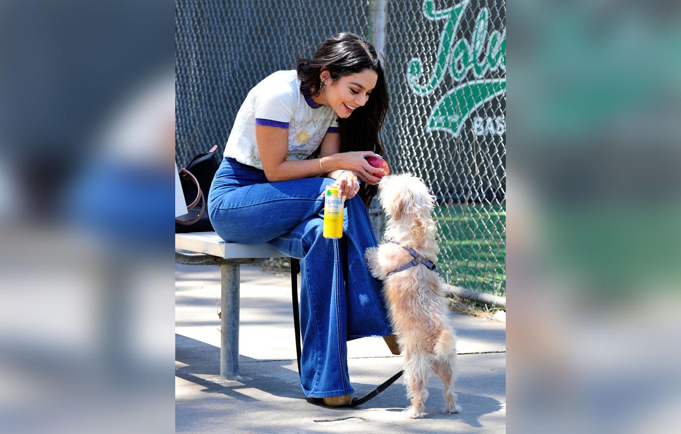 Vanessa Hudgens At the Park With her dog