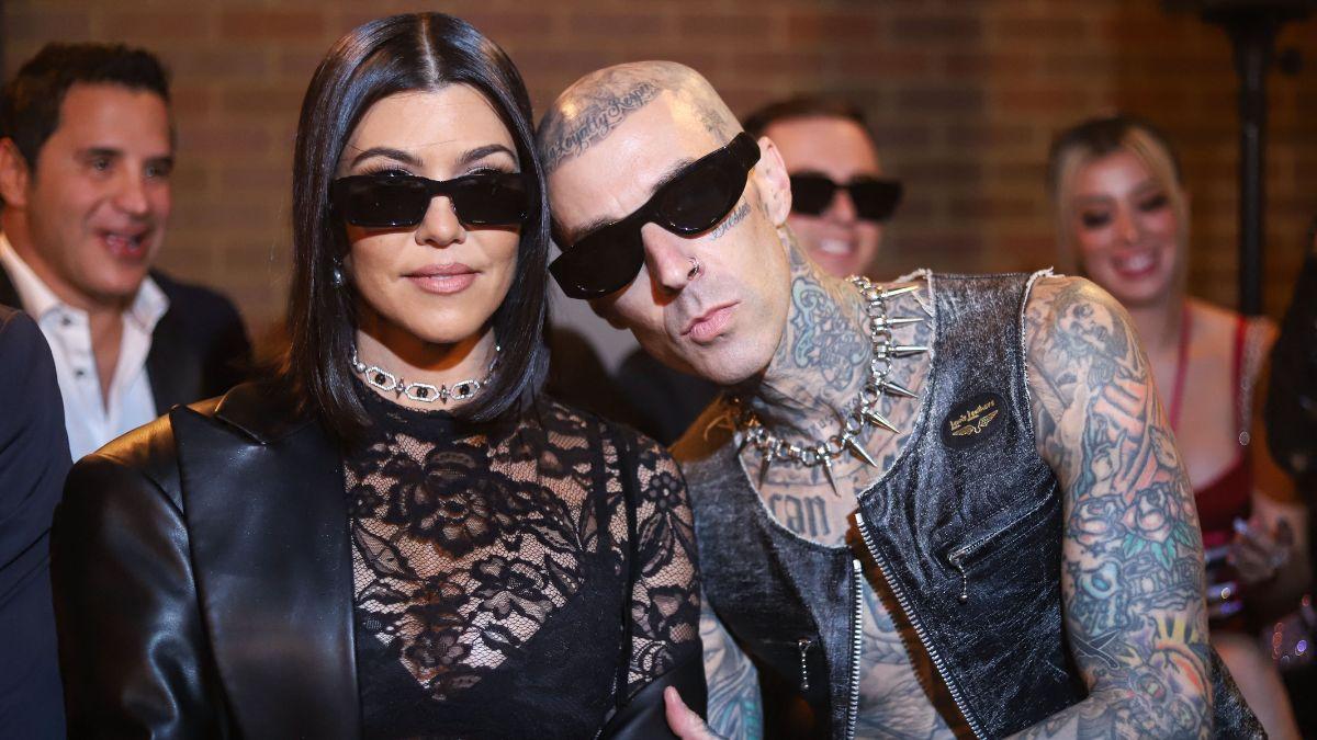 Photo of Kourtney Kardashian and Travis Barker