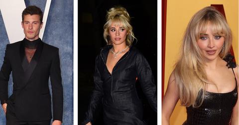 Composite photo of Shawn Mendes, Camila Cabello and Sabrina Carpenter.