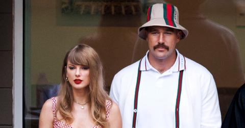 Photo of Taylor Swift and Travis Kelce.