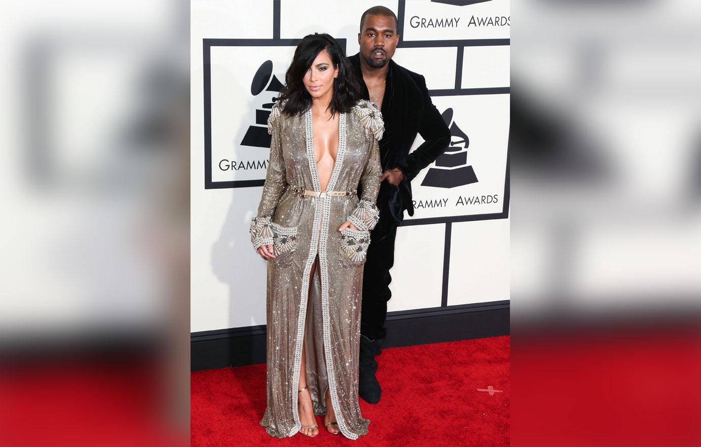 Kimye on grammys red carpet