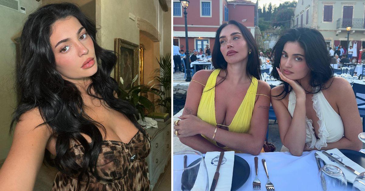 Photo of Kylie Jenner and a picture of Jenner with Stassie Karanikolaou