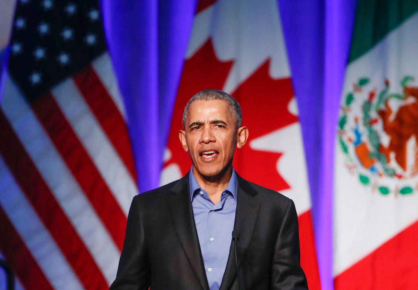 Barack Obama speaks in Chicago