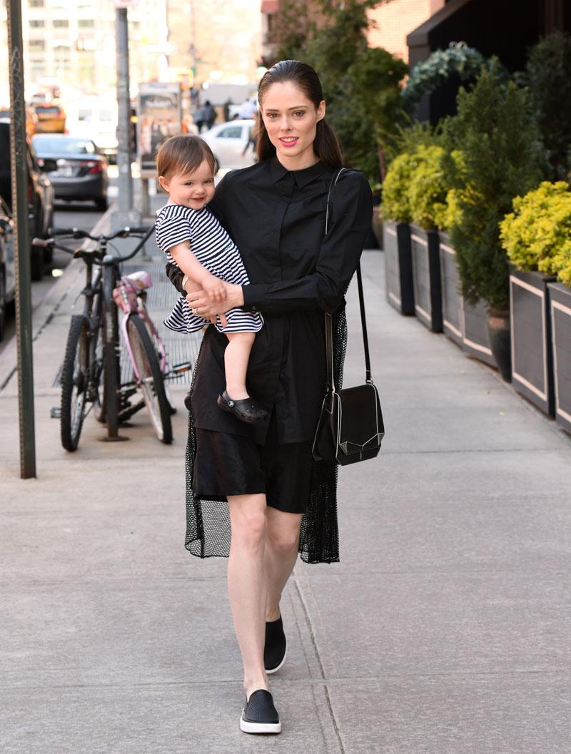 Coco Rocha and daughter Ioni Spotted Out on Moms Day Off